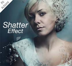 极品PS动作－碎片抽离(短距版)：Shatter Effect - Ps Action
